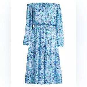 NWT Jennie Midi Dress Iris Blue Lilly Pulitzer